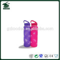 Fishon glass water bottle with silicone lid